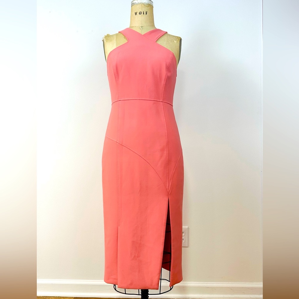 CINQ A SEPT Fitted Knee Length Dress